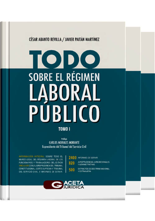 TODO SOBRE EL RÉGIMEN LABORAL PÚBLICO (3 tomos)