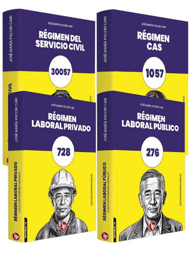 COLECCIÓN REGÍMENES LABORALES 4 TOMOS COLECCIÓN REGÍMENES LABORALES 4 TOMOS