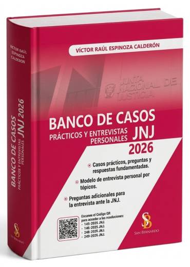 BANCO DE CASOS PRÁCTICOS Y ENTREVISTAS PERSONALES JNJ - Víctor Raúl Espinoza - 2026 - Librería Legales