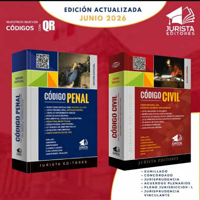 Pack Codigo Civil y Codigo Penal - Junio 2026 - Jurista - Vende Librería Legales
